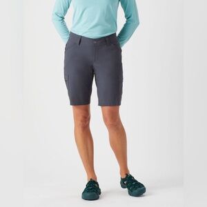 Duluth Trading Shorts Women 14 Ink Dry on the Fly 10" Cargo UPF50 Wicking Hiking